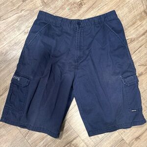 Men's billabong Navy Cargo Shorts - Classic Comfort Y2K skater